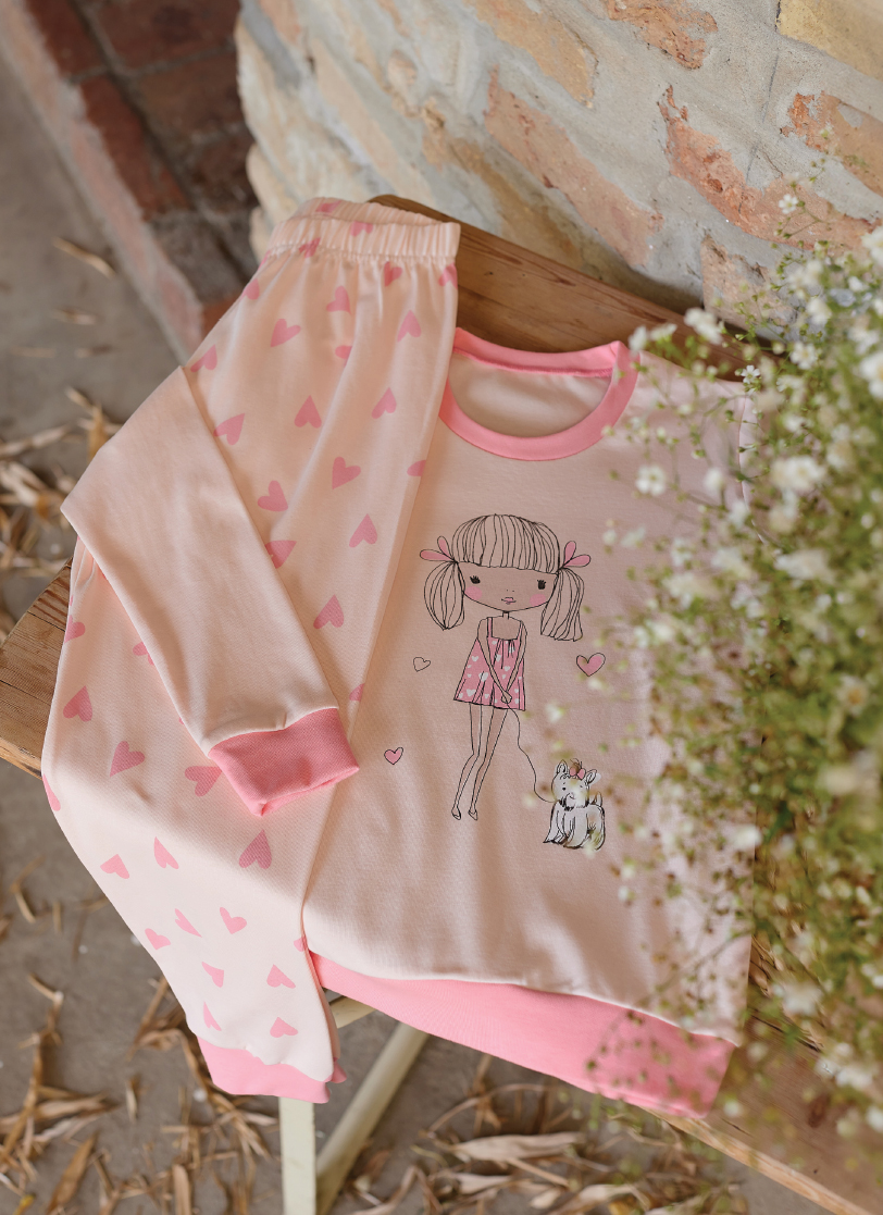 J24K-44P104 d.2763 , Детска женска пижама